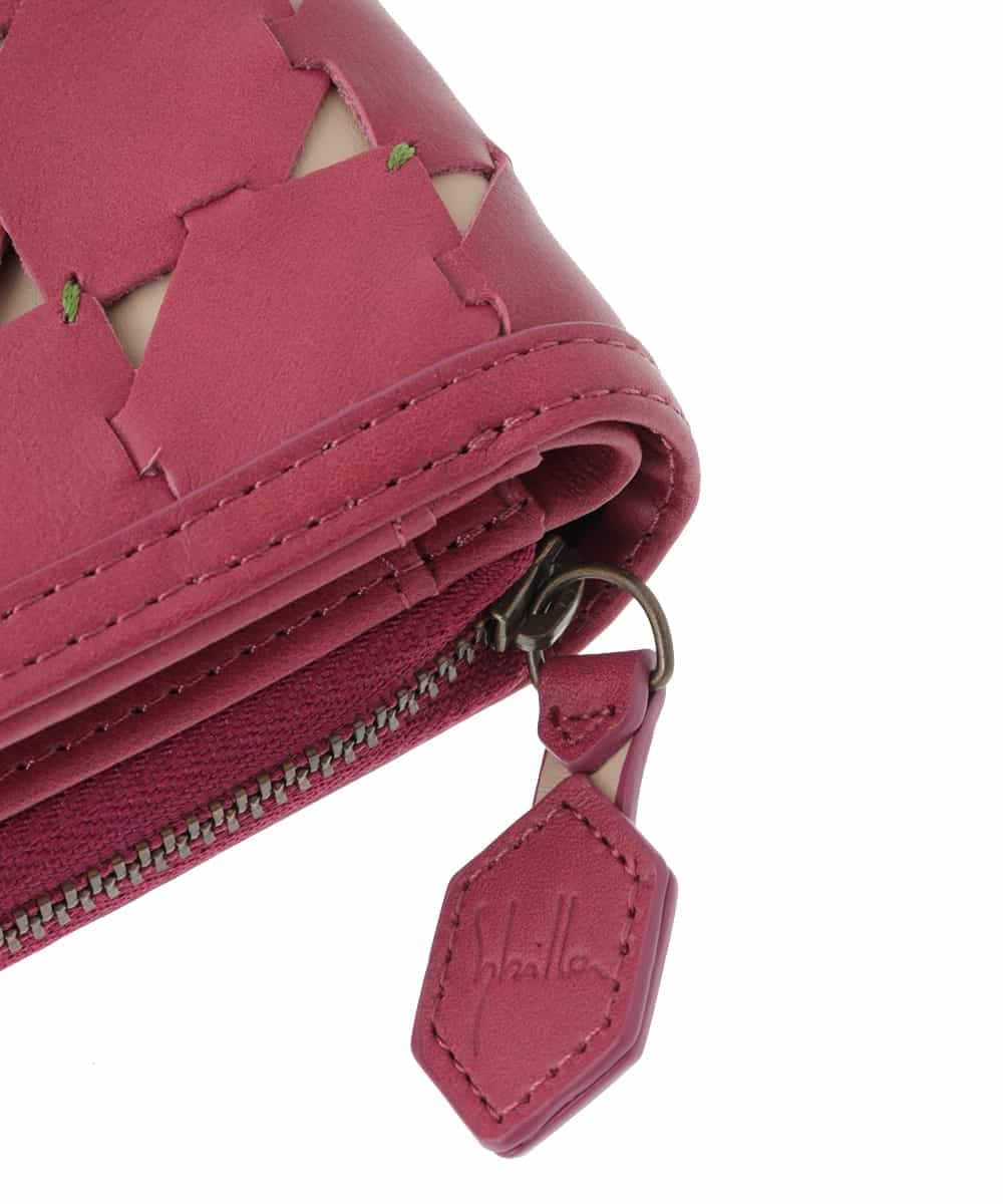 GS8AS01145 Sybilla(シビラ) カウレザーコンパクトウォレット ボルドー