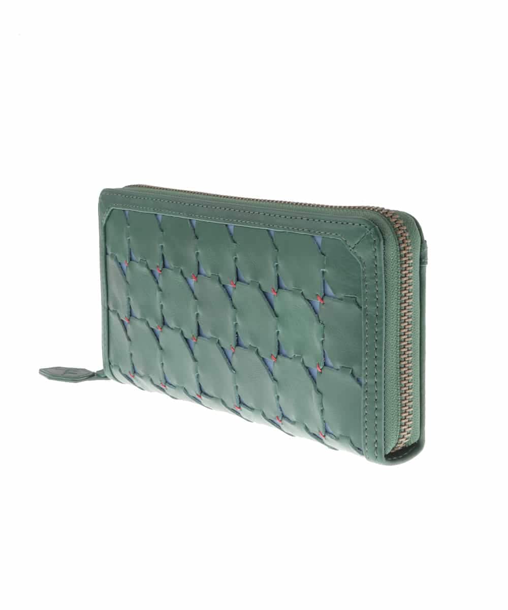 GS8AS02180 Sybilla(シビラ) カウレザーロングウォレット グリーン