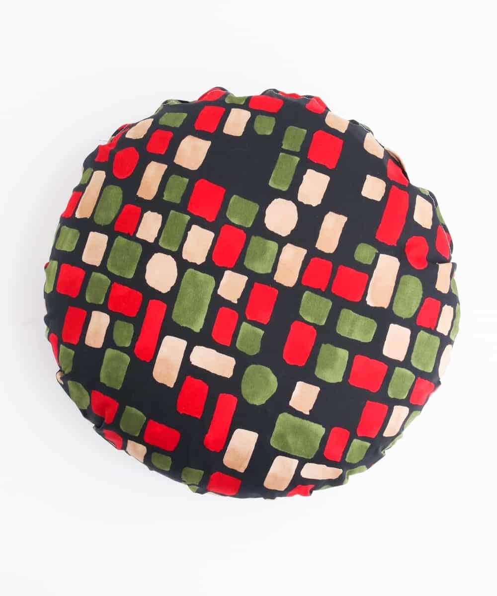 GS8GD20025 Sybilla(シビラ) カラーブロック　クッションカバー　35センチ レッド