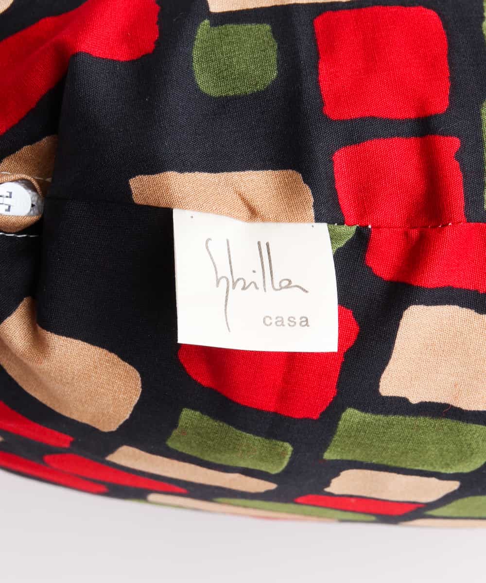 GS8GD20025 Sybilla(シビラ) カラーブロック　クッションカバー　35センチ レッド