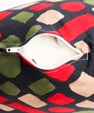 GS8GD20025 Sybilla(シビラ) カラーブロック　クッションカバー　35センチ レッド