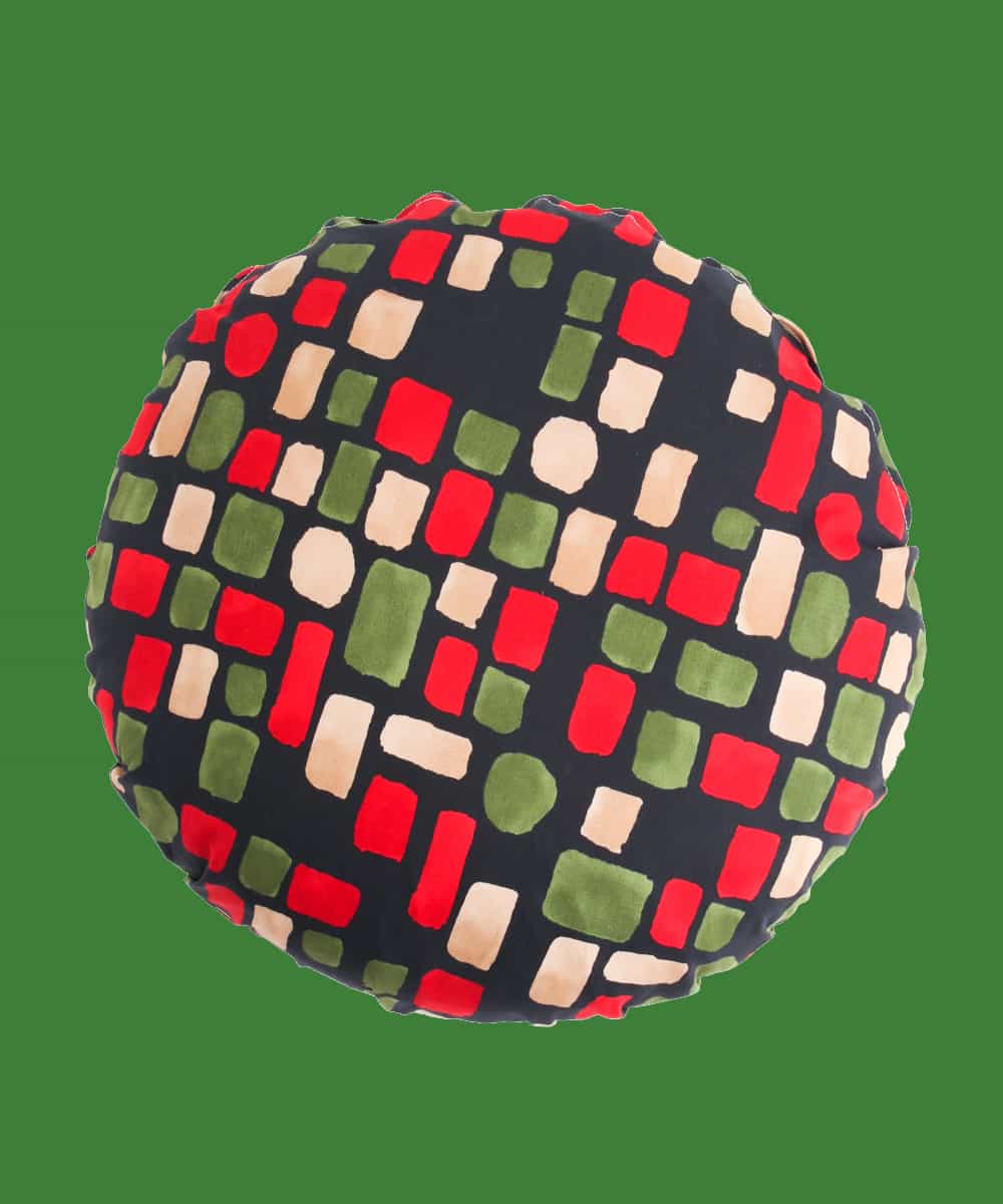 GS8GD20025 Sybilla(シビラ) カラーブロック　クッションカバー　35センチ レッド