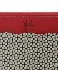 GS8GT05195 Sybilla(シビラ) レトロモダンデザイン長財布 アイボリー×レッド