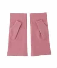 GS9AS02033 Sybilla(シビラ) 【日本製】フィンガーレスフラワー刺繍グローブ ピンク