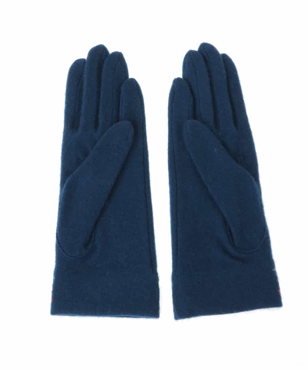 GS9AS03033 Sybilla(シビラ) 【日本製】刺繍ラインデザイングローブ ブルー