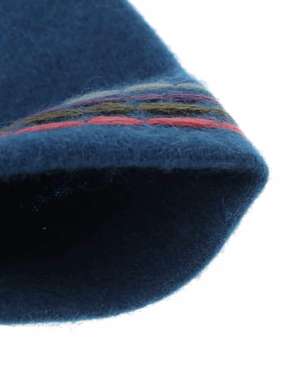 GS9AS03033 Sybilla(シビラ) 【日本製】刺繍ラインデザイングローブ ブルー