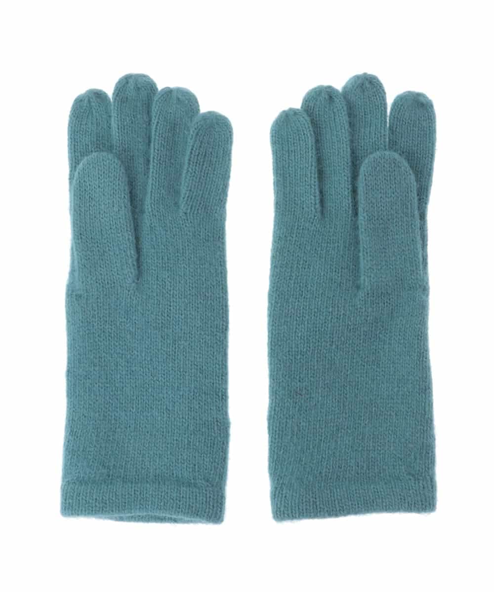 GS9AS05035 Sybilla(シビラ) フラワーニット刺繍グローブ ライトブルー