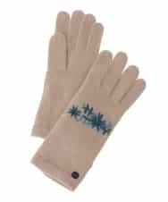 GS9AS05035 Sybilla(シビラ) フラワーニット刺繍グローブ アイボリー