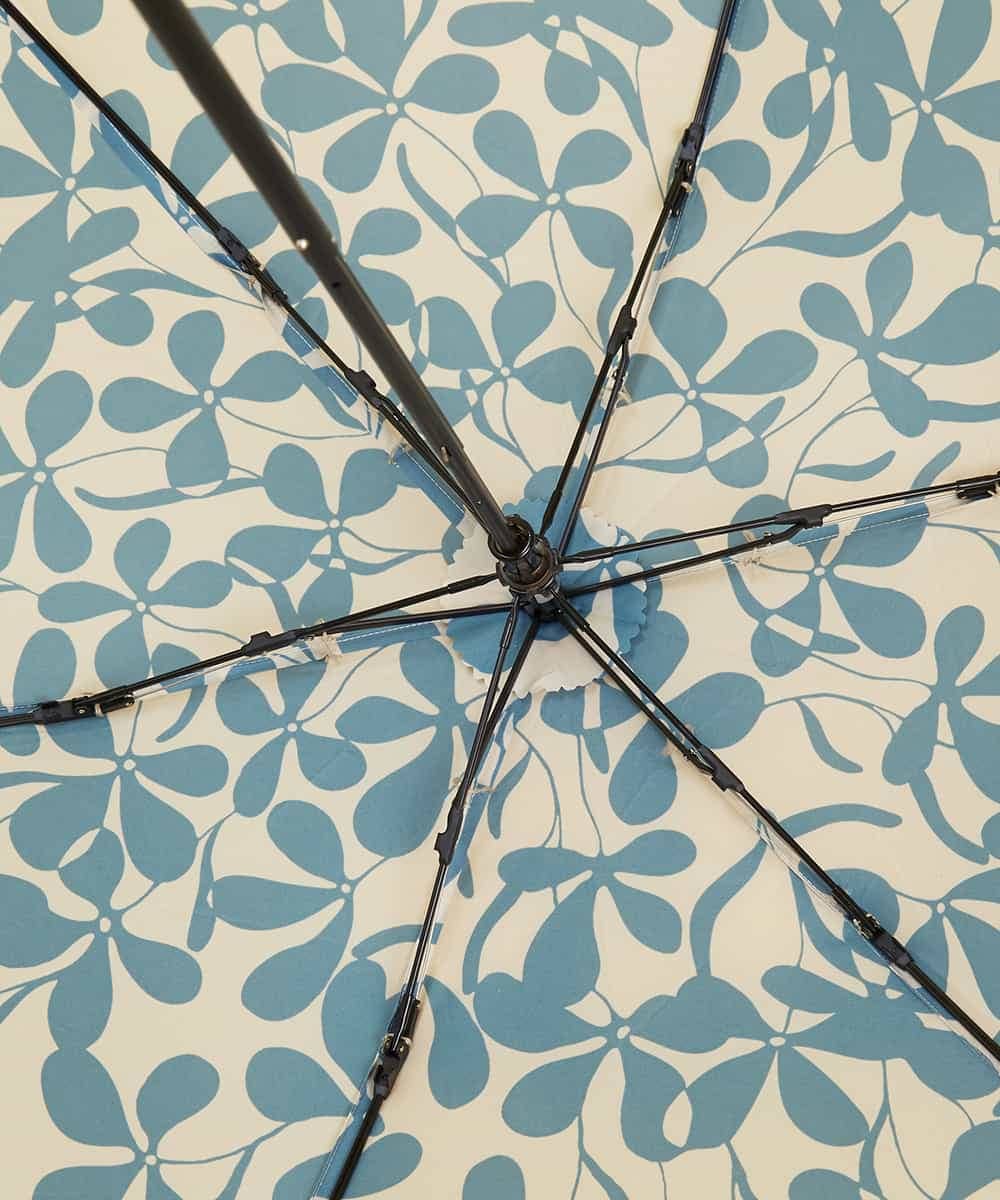 GSYGJ28050 Sybilla(シビラ) フラワープリント　折りたたみ傘 ブルー