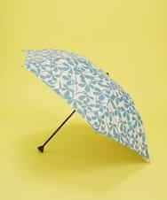 GSYGJ28050 Sybilla(シビラ) フラワープリント　折りたたみ傘 ブルー