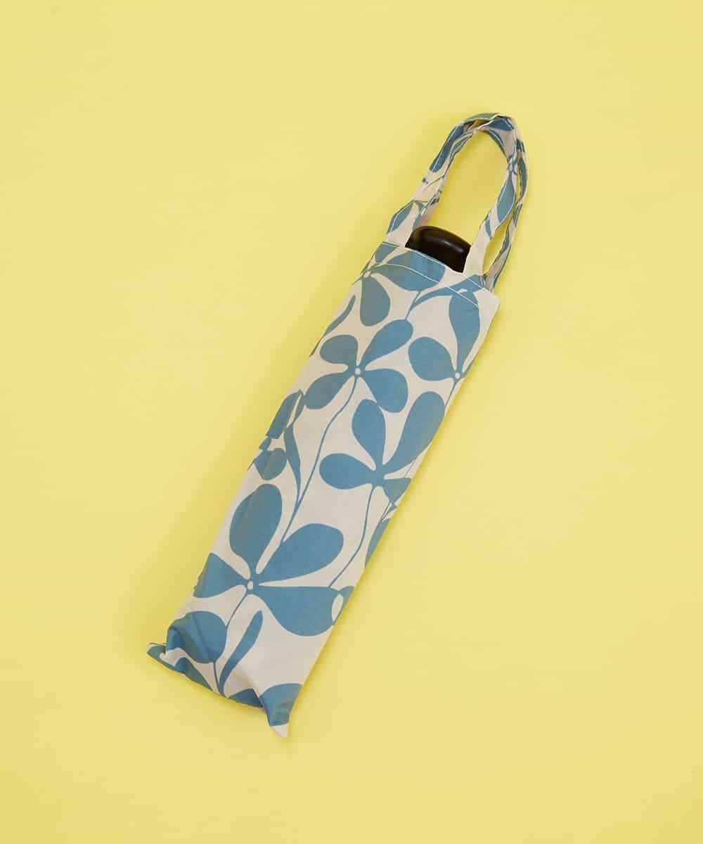 GSYGJ28050 Sybilla(シビラ) フラワープリント　折りたたみ傘 ブルー