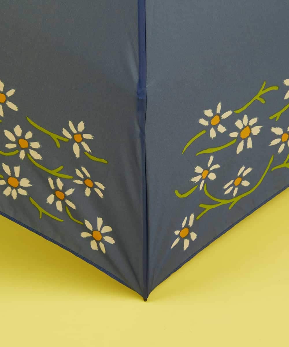 GSYGJ30070 Sybilla(シビラ) マーガレットポイント　折りたたみ傘 ネイビー