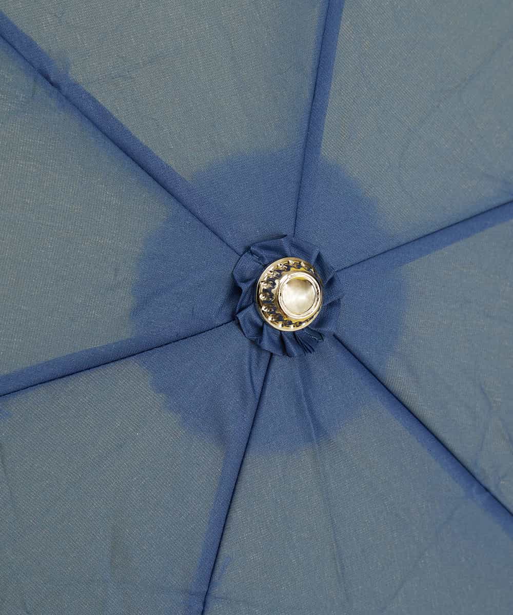 GSYGJ30070 Sybilla(シビラ) マーガレットポイント　折りたたみ傘 ネイビー