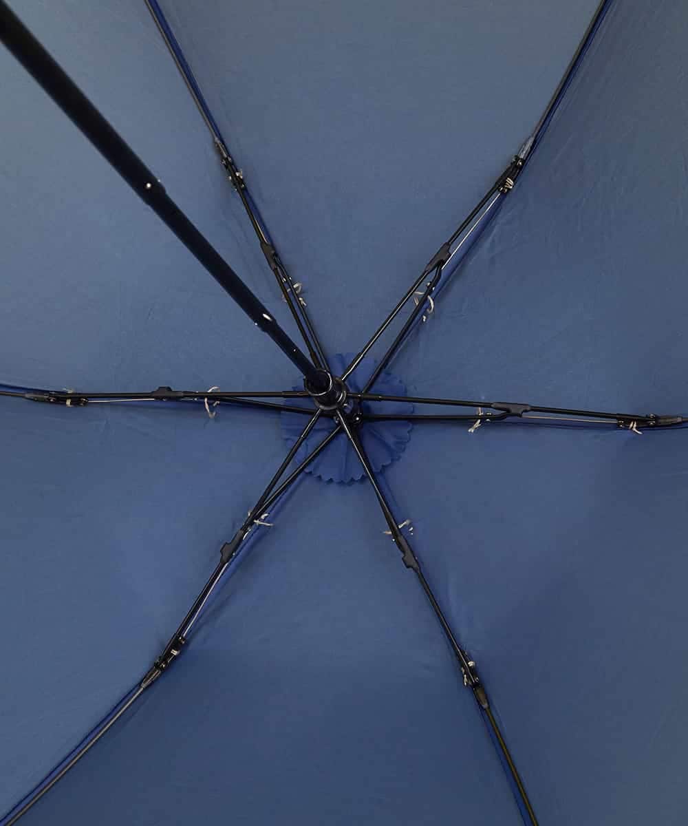 GSYGJ30070 Sybilla(シビラ) マーガレットポイント　折りたたみ傘 ネイビー