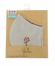 GSYGM03023 Sybilla(シビラ) 【返品不可】Sybillaフラワー刺繍マスク グレージュ