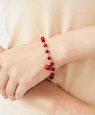 GY2EF02110 Sybilla(シビラ) ◆受注生産◆ガラスビーズブレスレット レッド系