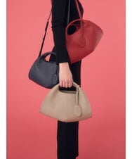 メッシュ ハンドバッグ 本革 レディース マルチ ショルダー