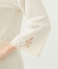 GYBGF31900 Sybilla(シビラ) ◆受注生産◆フラワーレース刺繍ボレロブラウス アイボリー