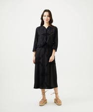 GYBGF31900 Sybilla(シビラ) ◆受注生産◆フラワーレース刺繍ボレロブラウス ブラック