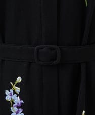 GYEYF36120 Sybilla(シビラ) ◆受注生産◆フラワー刺繍コットンメッシュドレス ブラック