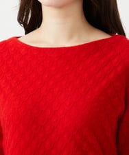 GYFAI02720 Sybilla(シビラ) ◆受注生産◆リーフ柄カシミヤニット レッド