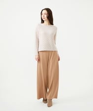 GYFAI02720 Sybilla(シビラ) ◆受注生産◆リーフ柄カシミヤニット オフホワイト