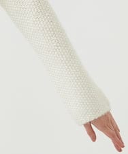 GYFAI03750 Sybilla(シビラ) ◆受注生産◆フラワーハンド刺繍ニット オフホワイト