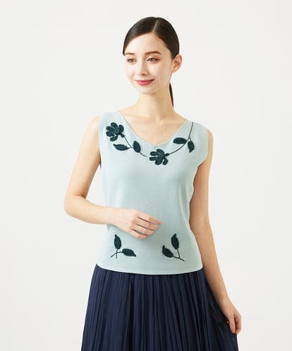 GYFGF01500 Sybilla ◆受注生産◆フラワークロッシェニット