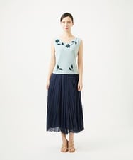 GYFGF01500 Sybilla(シビラ) ◆受注生産◆フラワークロッシェニット ライトブルー