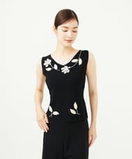 GYFGF01500 Sybilla(シビラ) ◆受注生産◆フラワークロッシェニット ブラック