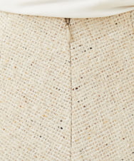 GYHAC01700 Sybilla(シビラ) ◆受注生産につき返品・交換・キャンセル不可◆ミックスツイードブーケ刺繍スカート ベージュ