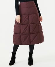 GYHAI03600 Sybilla(シビラ) ◆受注生産◆チョコレートキルトダウンスカート ダークバーガンディー