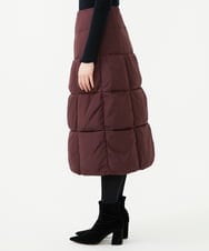 GYHAI03600 Sybilla(シビラ) ◆受注生産◆チョコレートキルトダウンスカート ダークバーガンディー