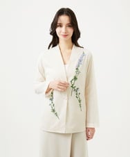 GYJGF35800 Sybilla(シビラ) ◆受注生産◆フラワー刺繍コットンメッシュジャケット アイボリー