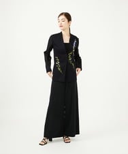 GYJGF35800 Sybilla(シビラ) ◆受注生産◆フラワー刺繍コットンメッシュジャケット ブラック