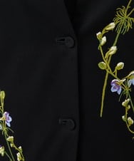GYJGF35800 Sybilla(シビラ) ◆受注生産◆フラワー刺繍コットンメッシュジャケット ブラック
