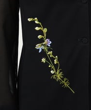 GYJGF35800 Sybilla(シビラ) ◆受注生産◆フラワー刺繍コットンメッシュジャケット ブラック