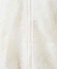 GYJGX01700 Sybilla(シビラ) ◆受注生産につき返品・交換・キャンセル不可◆ボタニカルガーデン刺繍シアーブルゾン ホワイト
