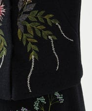 GYJVF03110 Sybilla(シビラ) ◆受注生産◆ブーケフラワー刺繍ジャケット ブラック