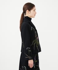 GYJVF03110 Sybilla(シビラ) ◆受注生産◆ブーケフラワー刺繍ジャケット ブラック
