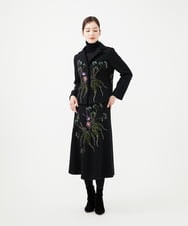 GYJVF03110 Sybilla(シビラ) ◆受注生産◆ブーケフラワー刺繍ジャケット ブラック