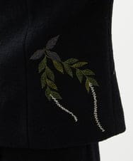 GYJVF03110 Sybilla(シビラ) ◆受注生産◆ブーケフラワー刺繍ジャケット ブラック