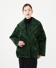 GYJVF04150 Sybilla(シビラ) ◆受注生産◆スパンコールキルトジャケット グリーン