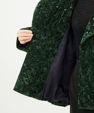 GYJVF04150 Sybilla(シビラ) ◆受注生産◆スパンコールキルトジャケット グリーン