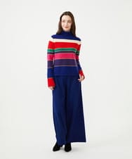 GYLAG01330 Sybilla(シビラ) ◆受注生産◆【再受注】ワイドパンツ ネイビーブルー