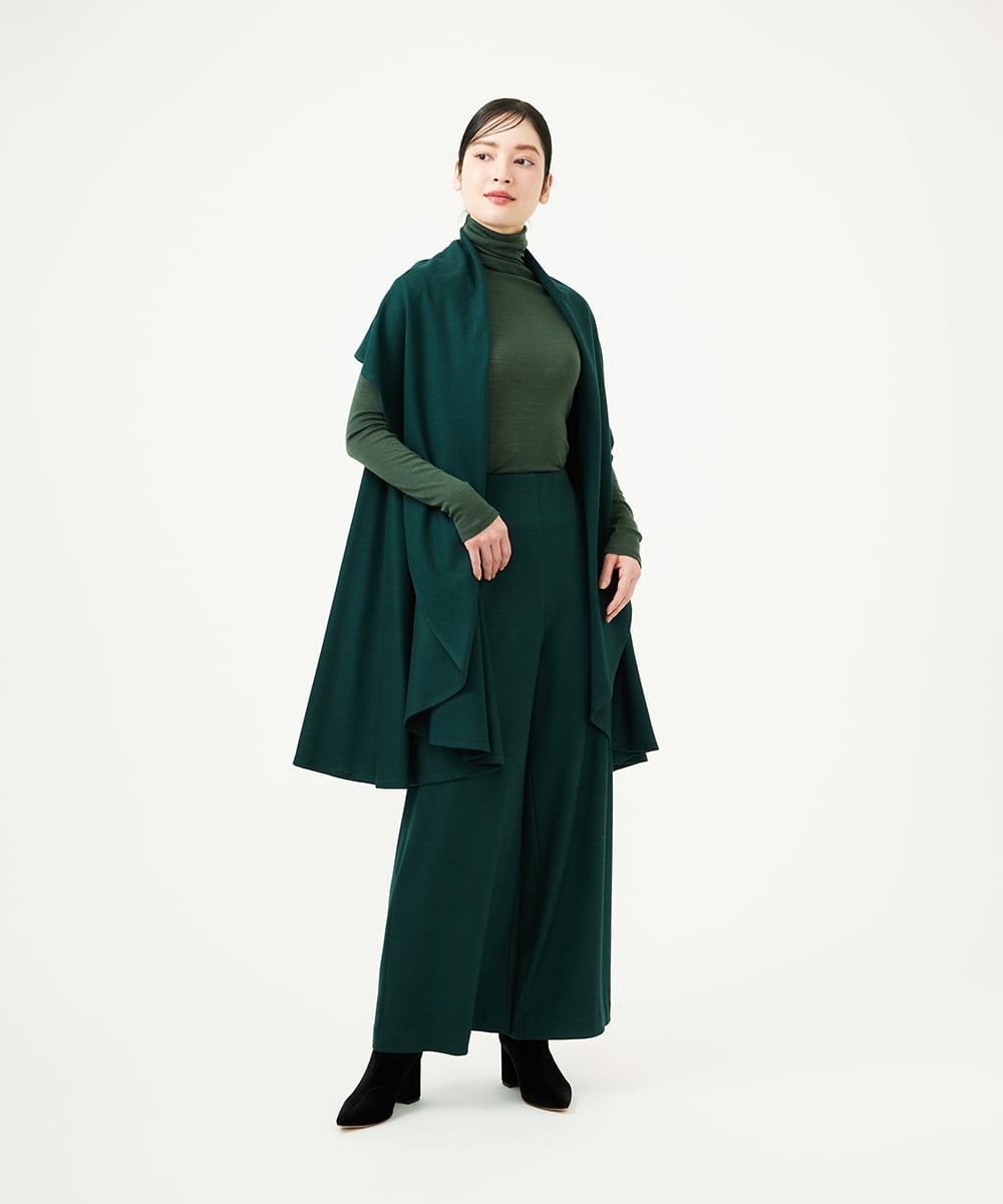 GYLJF01330 Sybilla(シビラ) ◆受注生産◆ワイドパンツ ダークグリーン