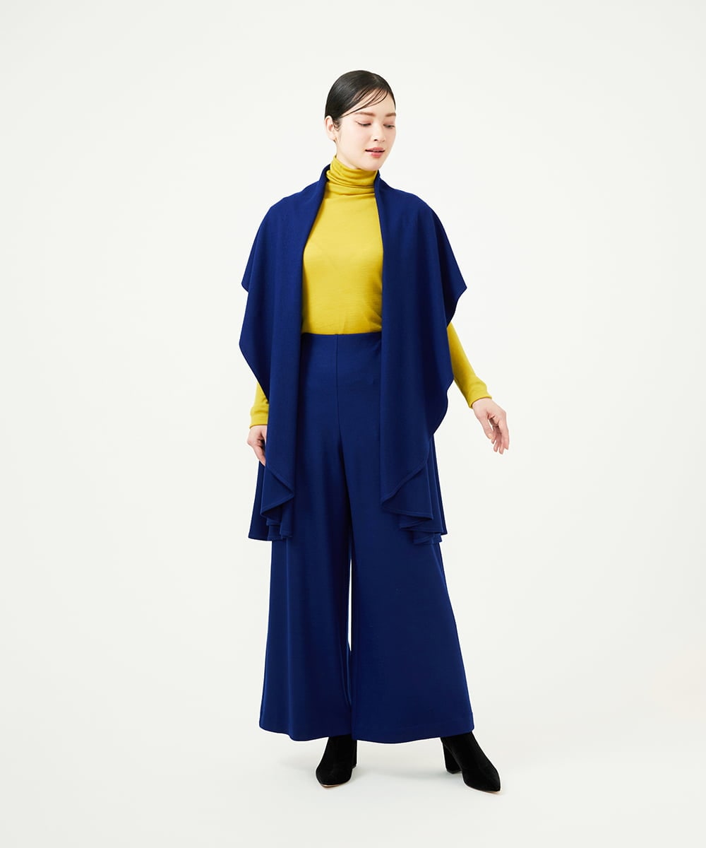 GYLJF01330 Sybilla(シビラ) ◆受注生産◆ワイドパンツ ネイビーブルー