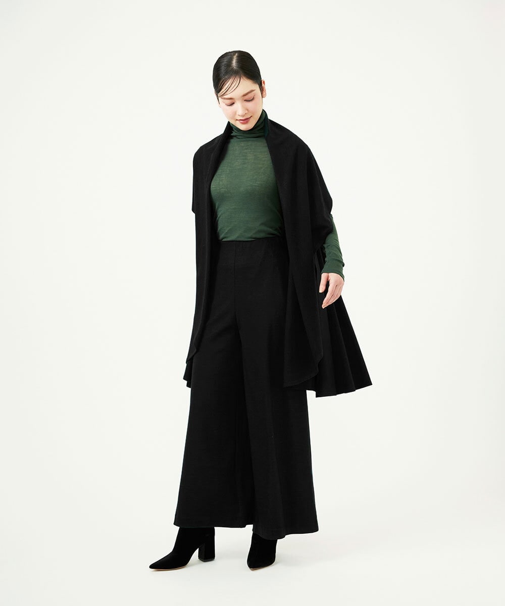 GYLJF01330 Sybilla(シビラ) ◆受注生産◆ワイドパンツ ブラック