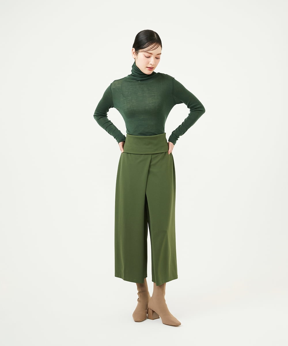 GYLJF02360 Sybilla(シビラ) ◆受注生産◆ラップパンツ カーキ