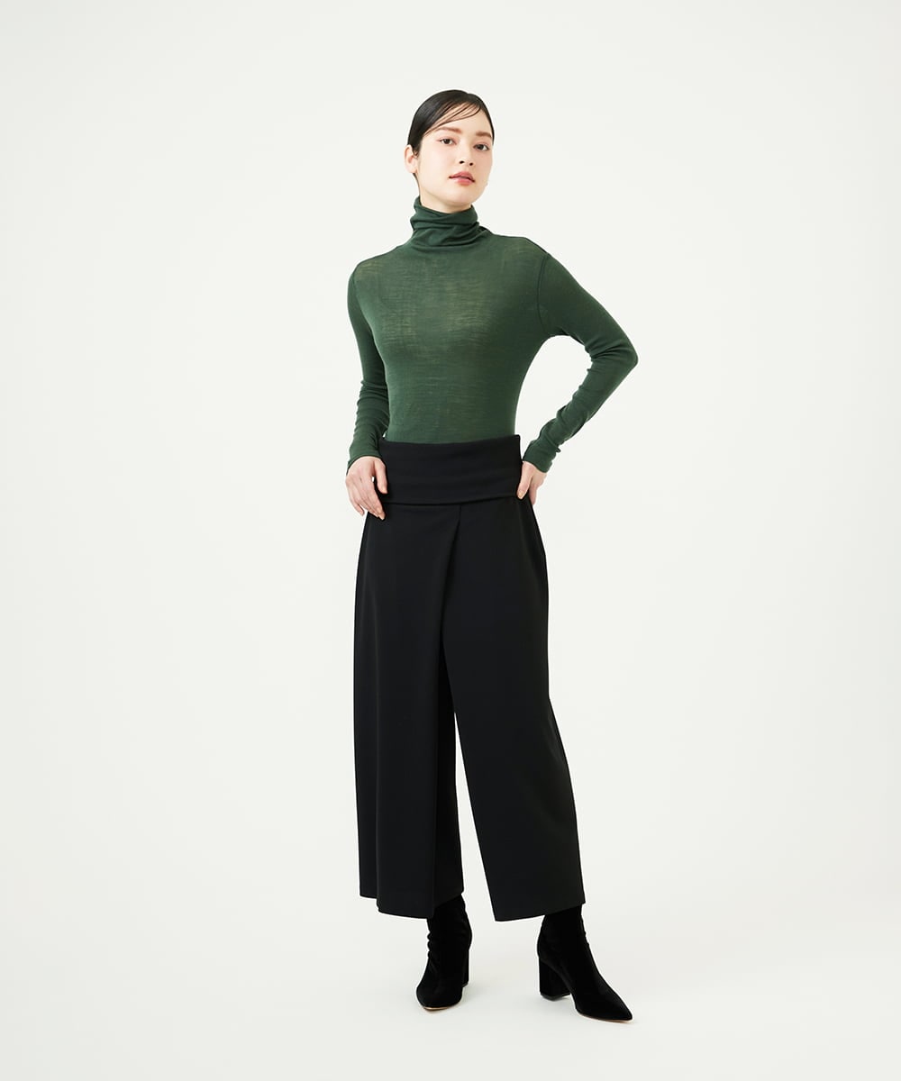 GYLJF02360 Sybilla(シビラ) ◆受注生産◆ラップパンツ ブラック